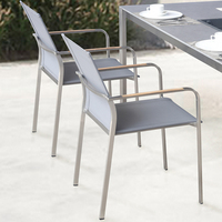Edelstahl Outdoor Stühle Restaurant Esszimmers tuhl Tisch Set Gartenmöbel mit Eis kübel