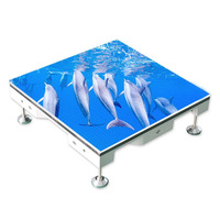 Système de contrôle interactif P10, piste de danse LED super fine avec système automatique interactif