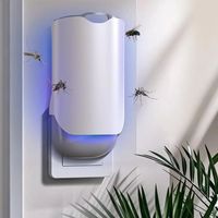 LED Slimme Muggenlamp Stekkermodel Vliegenvanger Blauw Licht Elektrisch Draagbaar Binnenhuis Ongediertebestrijding voor Muggen Keuken Gebruik