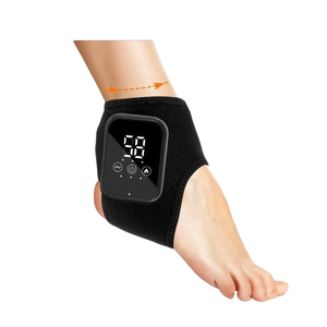 USB Rechargeable Cordless Foot <b>Massager</b> Ankle Wrap and Belt with Hot Compress and Vibration for Plantar Fasciitis - Product Image 1