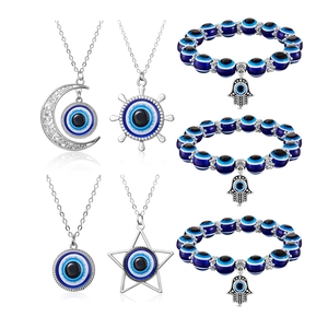 Grenzüberschreitende Bestseller: Halsketten mit mehreren Teufelsaugen aus verschiedenen Legierungen, türkische Blauaugen-Armbänder und Anhänger. - Product Image 5