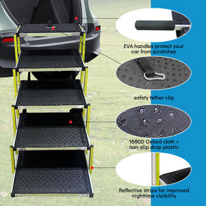 Hochwertige individuelle faltbare tragbare Aluminium-Hundeleiter Premium-Schritt-Ein-Hundeleiter - Product Image 3