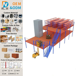 Industrielles Zwischengeschoss-Regalsystem Stahlkonstruktion Verstellbares Design Hohe Tragfähigkeit für Lagerlösungen - Product Image 1