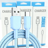 Cable de Datos Trenzado de Cobre Puro de Gran Calidad, Doble Tipo-C, Carga Rápida PD 60W, Transferencia de Datos para iPhone