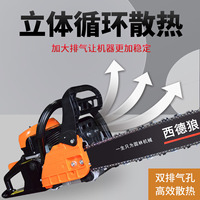 Tronçonneuse à essence professionnelle allemande de haute puissance à quatre temps pour le bois, durable et sans effort pour la coupe des arbres