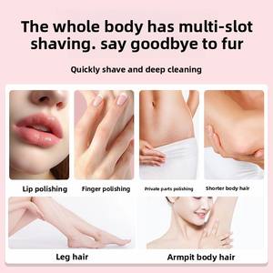 Afeitadora Eléctrica Recargable USB para Mujer, Depilación Facial, con Luz LED, para Uso Doméstico - Product Image 5