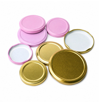 Couvercle en fer blanc de 53 mm pour bocaux en verre, idéal pour l'emballage de cornichons, confitures et aliments – Fourniture d'usine