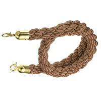 Cordes torsadées de 1,5 m pour poteaux de barrière avec crochets métalliques pour la gestion des foules et la gestion des files d'attente