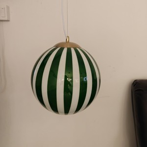 Luminaire suspendu Cross Border Alps, sphère en verre LED ronde, éclairage d'ambiance pour chambre d'enfant, E26, tête simple - Product Image 3
