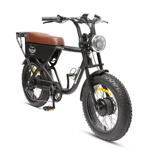 TXED 20 इंच फैट टायर ईबाइक 7 स्पीड इलेक्ट्रिक बाइक 48V रियर हब इलेक्ट्रिक मोटरसाइकिल साइकिल