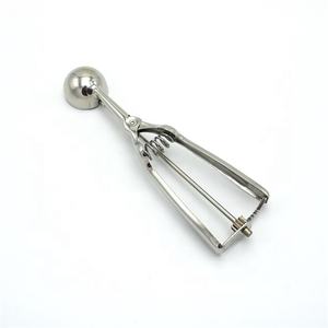 Cuillère à glace en acier inoxydable pour sorbet, pâte à biscuits, fruits, melon, boulettes de viande, avec déclencheur pour enfants - Product Image 3