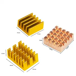 Anodized orange gold compute module 4 heat sink copper raspberry pi heat sink aluminum