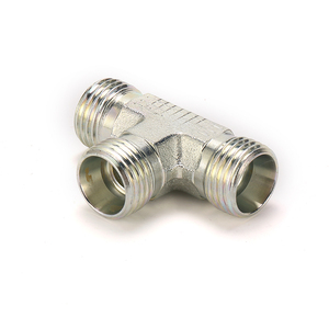 Nhà sản xuất của áp lực cao ba chiều Metric nam chủ đề <span class=keywords><strong>TEE</strong></span> phụ kiện thủy lực phụ kiện đường ống - Product Image 3