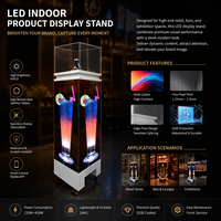 Support de présentation pour bouteilles de vin avec vitrine en acrylique et panneau d'affichage LED P1.538 320*800mm pour bar, restaurant, magasin de détail, promotion