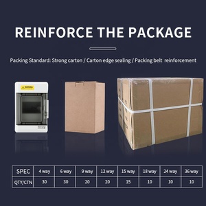 Boîtier de distribution <span class=keywords><strong>électrique</strong></span> en plastique pour intérieur, 4 voies, OEM, panneau de distribution <span class=keywords><strong>électrique</strong></span>, accessoires <span class=keywords><strong>électrique</strong></span>s, disjoncteur, boîte de protection MCB - Product Image 4