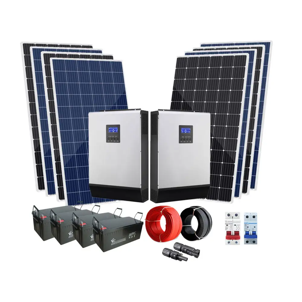 ระบบพลังงานแสงอาทิตย์6-10kw 400W สำหรับบ้านของฉันแผงเซลล์แสงอาทิตย์สำหรับระบบพลังงานแสงอาทิตย์ในบ้าน