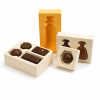 Barquette thermoformée floquée sans BPA, recyclable, pour chocolat, insert blister, emballage personnalisé, service de conception gratuit, qualité alimentaire