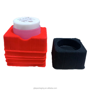 PET PP cosmetics blister tray packaging box plastic inner lining base with flannelette blister inner bracket tray