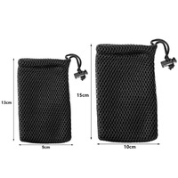 Bolsas de malla de nailon multiusos para almacenamiento de joyas, bolsas pequeñas de malla con cordón, 10x15 cm
