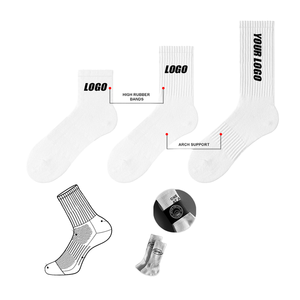 بالجملة عالية الجودة طاقم متماسكة الجوارب الرياضية القطنية لا موك مخصص شعار النص الخاص بك للتدريب الرياضي الجري - Product Image 5