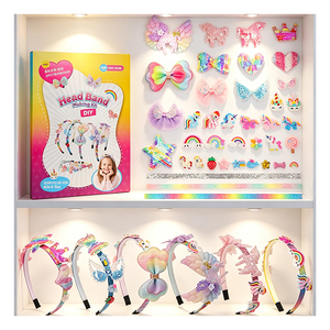 Kit de fabrication de coiffures pour enfants, ailes d'arc-en-ciel licorne à paillettes, fournitures artistiques, cadeau d'anniversaire, jouet - Product Image 6