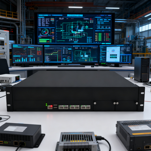 Computadora Industrial de Escritorio con Riel DIN, OEM ODM, <span class=keywords><strong>PC</strong></span> Integrada Intel I5 I7 I9 de 11.ª-12.ª Generación, 6 LAN, 4 RS232 COM, Win10 Linux - Product Image 2