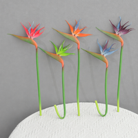 Fleur artificielle d'oiseau de paradis 42 cm, Strelitzia tropicale, vente en gros pour la décoration d'hôtels, bureaux et événements, fournisseur d'usine