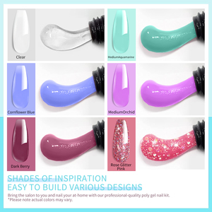 โพลีเจลสำหรับต่อเล็บ ยูวี แอลอีดี สีใส อำพรางสีผิว ติดทนนาน ไม่เจ็บ ไม่ระคายเคือง แบรนด์ส่วนตัว รุ่นใหม่ ปี 2026 - Product Image 2