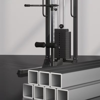 Machine de musculation à poulies croisées en acier, double poulie, capacité 70 kg, pour bras et poitrine, entraînement complet, unisexe, pour la maison