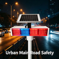 Écran d'affichage LED solaire, lampe d'avertissement routier, film prismatique haute intensité, revêtement stratifié transparent, signalisation routière efficace