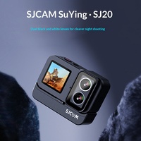 Caméra d'action Sj20 4K avec écran tactile, vision nocturne, stabilisation gyroscopique 6 axes, caméra pour casque de moto, pour activités de plein air