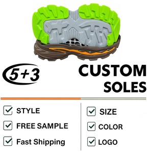 Drip Mold Chunky Dad Sports Shoe Sole Sculpted Midsole Jagged Lug Tread Outdoor <span class=keywords><strong>Trail</strong></span> Custom OEM 5+3 2677 Unisex Water Resistant - Product Image 1