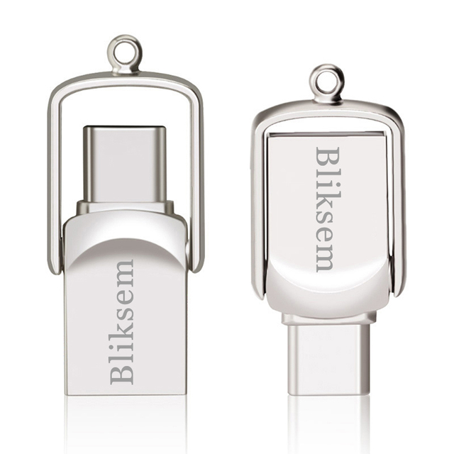 2 in 1 Dual Use Usb Disk Custom logo High Quality Bulk Order Type-c Usb Flash Drive Flash Disk Phone Metal Flash Drive