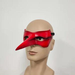 Persona rosso GoroAkechi copricapo in lattice mezza faccia casco Anne Takamaki Cosplay maschera di Halloween festa animale gatto <span class=keywords><strong>pantera</strong></span> oggetti di scena - Product Image 5