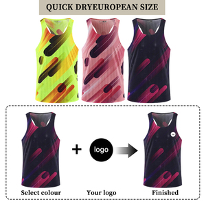 High Quality Custom <b>Mens</b> Plus Size Sports Fitness Workout <b>Singlets</b> Factory Price - Product Image 2