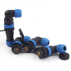 ขั้วต่อสายเคเบิลกันน้ำสำหรับ IP68และข้อศอก SPW20 1/<span class=keywords><strong>2</strong></span>/<span class=keywords><strong>3</strong></span>/4/5/6/7/9/10/12/14พินปลั๊กและซ็อกเก็ตสำหรับการบินชาย/หญิงคุณภาพสูง-DIY GO - Product Image 1