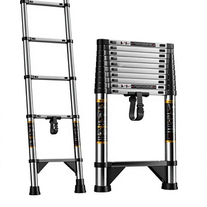 Escada télescopique légère en acier inoxydable <span class=keywords><strong>Telesteps</strong></span> – Outil d'entretien pour camping-car et remorque extérieurs - Product Image 1