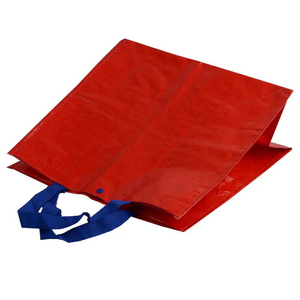 Vente en gros sac en plastique poly personnalisé re utilisable sac à provisions en polyester