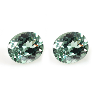 ROOMY 5A Haute Qualité Ovale Forme Czochralski Lab Créé Saphir <span class=keywords><strong>Vert</strong></span> Pour La Fabrication De Bijoux - Product Image 2