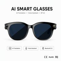 Gafas de Traducción Inteligente con IA, Traductor de Voz en Tiempo Real, Subtítulos Portátiles, Resistentes al Agua IPX4, Video 1080P, Más de 40 Idiomas