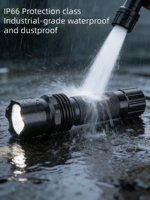 Lampe torche LED robuste, étanche IP66, anti-explosion, rechargeable par USB, conforme aux normes ATEX, pour l'exploitation minière, le nettoyage des tunnels et des réservoirs, et l'usage industriel