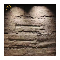 Nouveau design d'usine Panneau en pierre de polyuréthane artificiel léger décoratif Faux PU champignon pierre de roche placage de revêtement mural