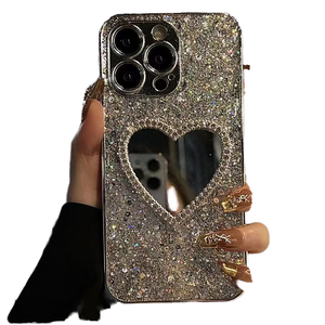 เคสโทรศัพท์ TPU แบบมีกลิตเตอร์สำหรับ iPhone 11 12 13 14 15 ซีรีส์, เคสกันกระแทกแบบวิบวับ - Product Image 4