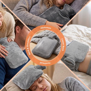 Sac d'eau chaude d'hiver réutilisable et étanche en silicone de qualité alimentaire 2L, certifié LFGB, avec logo personnalisé, vente en gros, faible MOQ, directement de l'usine - Product Image 5