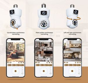 Nueva Cámara de Seguridad IP con Doble Lente CMOS 1080P <span class=keywords><strong>V380</strong></span> PRO E9 WiFi, Tarjeta de Memoria, Bombilla LED, PTZ, Seguimiento Automático - Product Image 2