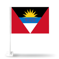 Drapeau de toit personnalisé pour voiture, motif Guam, en polyester, pour défilés, matchs sportifs et décorations de festivals nationaux – Vente en gros