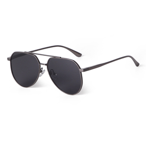 9597 Fashion Designer Custom Logo <strong>Aviation</strong> <strong>Style</strong> Metal Double Bridge UV400 Shades Sun Glasses <strong>Sunglasses</strong> for Women Men - Product Image 1