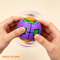 EASY WAY Meilleures ventes Fidget Spinner anti-stress amusant imprimé en 3D, boule rotative, jouet en plastique coloré pour soulager l'anxiété