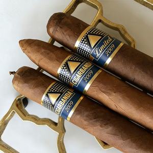 Autocollant personnalisé spécial avec logo de cigare, bandeaux de cigare pour le 50e anniversaire, logo personnalisé en relief, étiquettes en feuille pour la célébration - Product Image 5