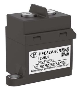 Contactor de CC de Alto Voltaje HONGFA HFE82V-60B, 450V, 750V, 60A, 24V CC, 12V CC, 2 Fases, 54kW - Product Image 1